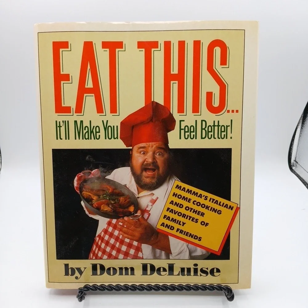 Signed 1st Edition Dom DeLuise Eat This It'll Make You Feel Better Cookbook HC